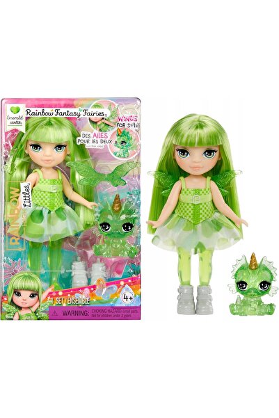 NO BRAND Set de figurine zâne Lalka cu animal și aripi interschimbabile Verde...