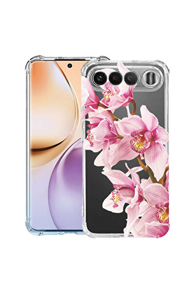 bestcase ®   Противоударен калъф Husa за Realme 16, Флорален - Елегантна розо...