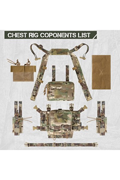 NO BRAND Votagoo Multicam Mini Vestă Tactică de Antrenament - Sistem Molle