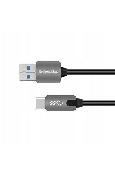 NO BRAND Cablu USB 3.0 QUICK CHARGE 1m negru USB C TIP-C