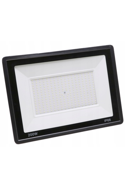 NO BRAND Proiector LED Halogen 200W cu Reflector, Slim, de Exterior, pentru C...