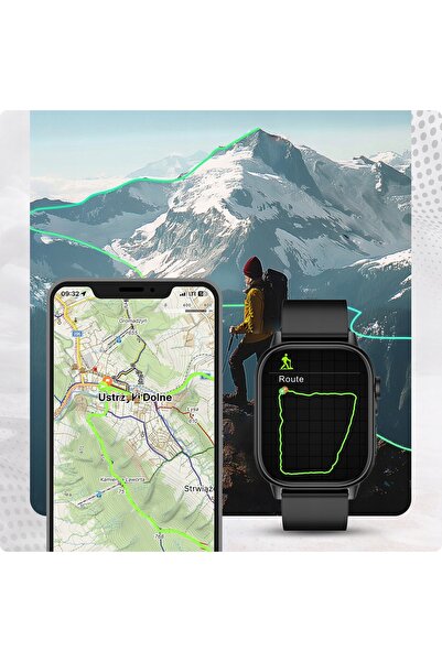 NO BRAND Smartwatch JG Smart smartwatch de damă QX17 GPS auriu