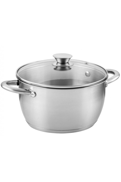 FLORINAS Oală din oțel inoxidabil Florina Henry 6,0 Litri 24 cm Inducție de M...