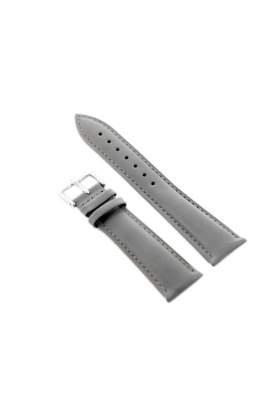NO BRAND Curea de ceas din piele W94 - Gri - 14mm