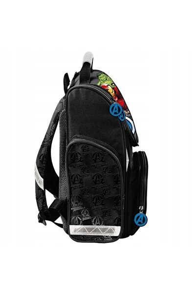 NO BRAND Rucsac școlar Avengers Paso cu un singur compartiment, Negru, Multic...