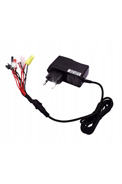 NO BRAND Încărcător 2.4V-12V pentru baterii reîncărcabile NiMH NiCd, cu 6 muf...