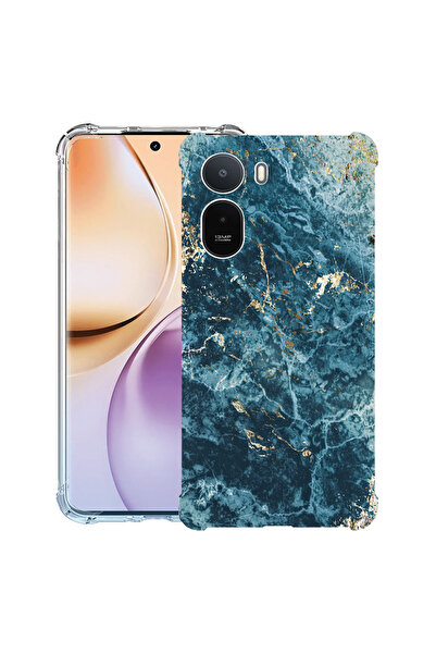 bestcase ®   Husă Antișoc pentru Xiaomi Redmi A7 Pro, Marmură - Verde și Auri...