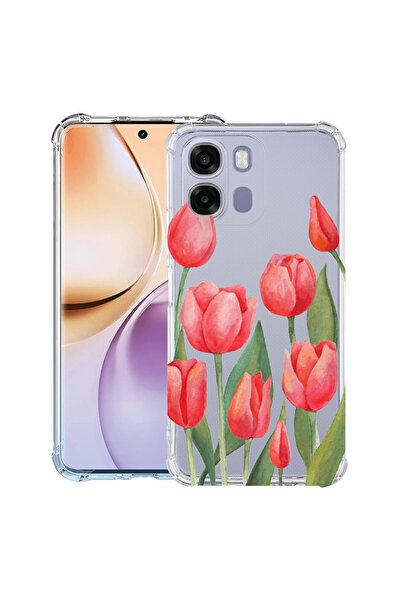 bestcase ®   Husă Antișoc pentru OPPO A6 / A6X / A6S, Lalele Roșii, 3156785 A...