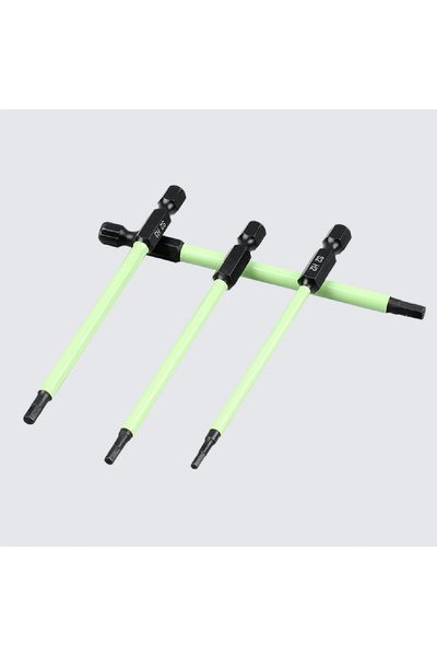 NO BRAND 10 bucăți Biți de șurubelniță cu cap hexagonal H1.5 până la H12, 100mm
