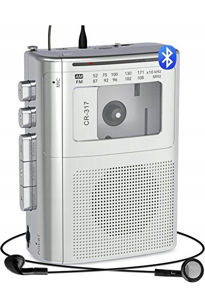 NO BRAND Gracioso CR-317 casetofon Bluetooth radio FM AM USB-C mufă AUX 3,5mm
