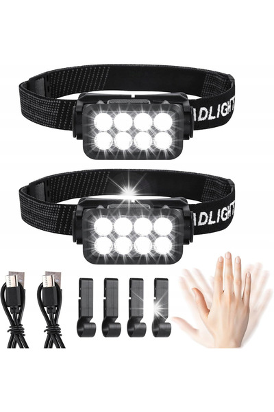 NO BRAND Spot LED COB 2500 LM 2 bucăți REÎNCĂRCABIL USB CU SENZOR DE MIȘCARE ...
