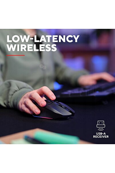 NO BRAND Mouse de gaming wireless 4800 DPI LED 6 butoane