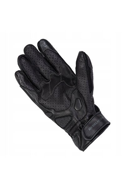 NO BRAND Rebelhorn Flux Ii Mănuși Negre R.Xxl, Mănuși Scurte de Motocicletă