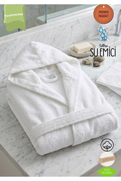 zera collection 100% Organic Cotton Hooded Premium Bathrobe – Ultra Absorbent...