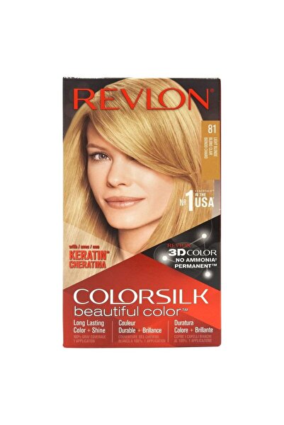 Revlon Hair Dye, Color Silk, 81 Light Blonde