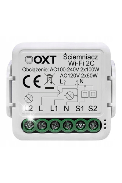 OXT Modul inteligent Wifi Tuya, Modul mini dimmer, Suportă dimmer pentru 2 ci...