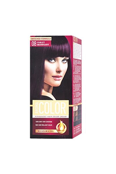 Aroma Vopsea pentru Par, Color, 08 Mahogany Violet