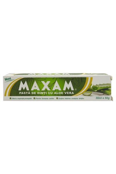 MAXAM Паста за зъби, Максам, Алое Вера 50 г
