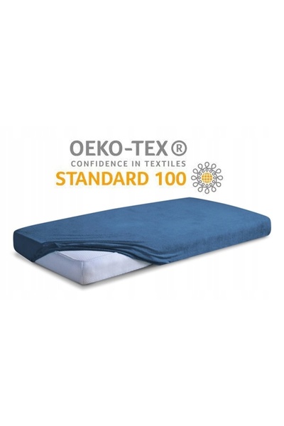 Matex Cearșaf de pat frotir cu elastic 150/160x190/200 PREMIUM Bleumarin