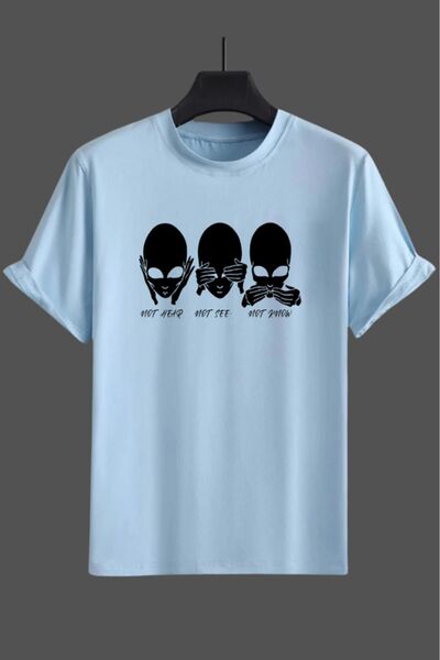 yombaa Μπλουζάκι Unisex Skulls με στάμπα Oversize