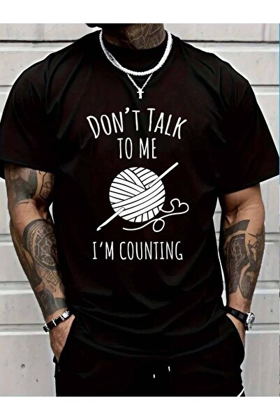 799 100% Cotton Funny Crochet Joke, Crocheting, Don't Talk To Me T-Shirt Men'...