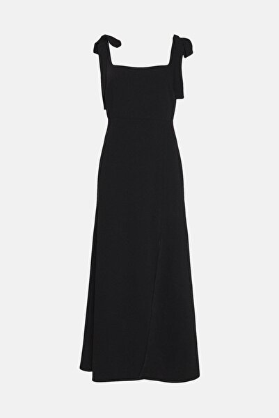 NO BRAND Rochie de cocktail neagră Simple Oasis 40