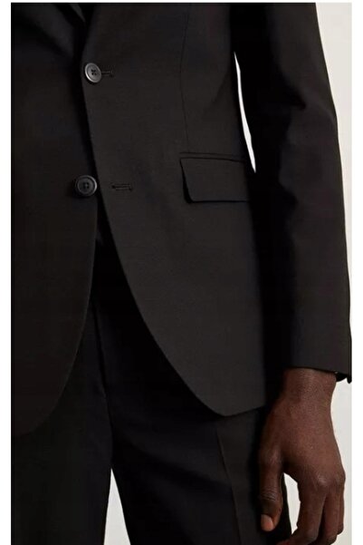 NO BRAND Sacou clasic negru la un rând de nasturi Burton 42