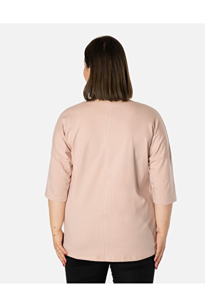 NO BRAND Bluză tunică lungă de damă, mărimi mari 5075-6