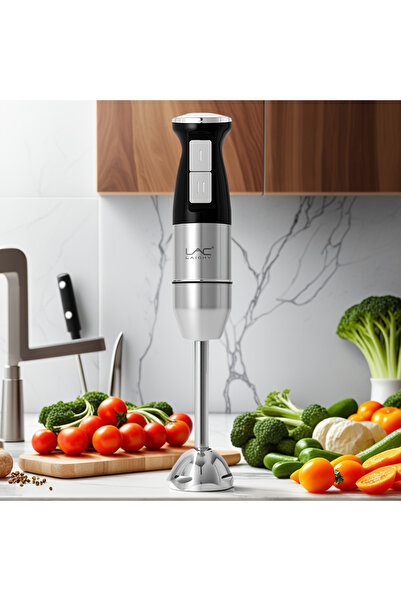 Generic Brand Immersion Hand Blender 2-Speed Stainless Steel Kitchen Juicer I...