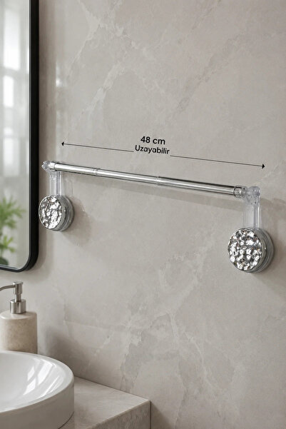 Tutku Home Ayarlanabilir Banyo Havluluk - Şeffaf