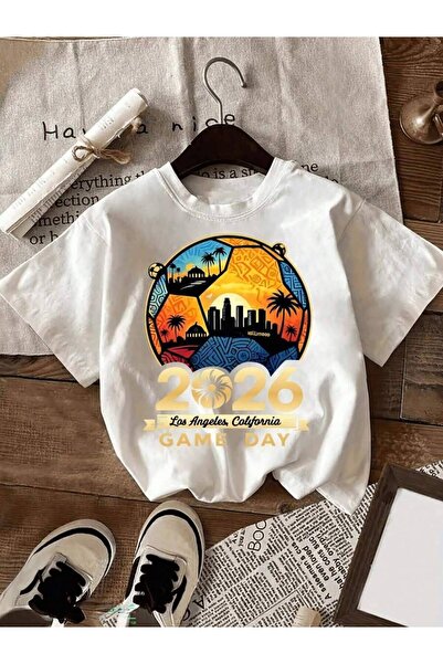 Astogria13 قميص فرونت، لوس أنجلوس 2026، بطباعة مستوحاة من كرة القدم، ذو ياقة ...