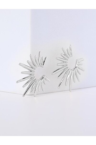 Jimmy Key Silver Color Sun Shaped Dangle Earrings