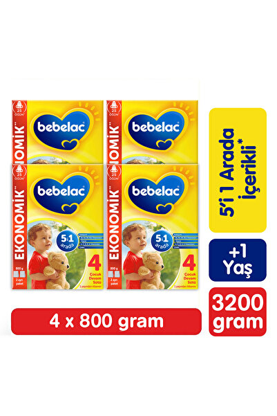 Bebelac 4 Çocuk Devam Sütü 800 g x 4 adet