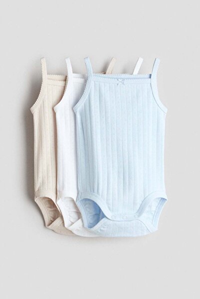H&M 3-pack sleeveless bodysuits