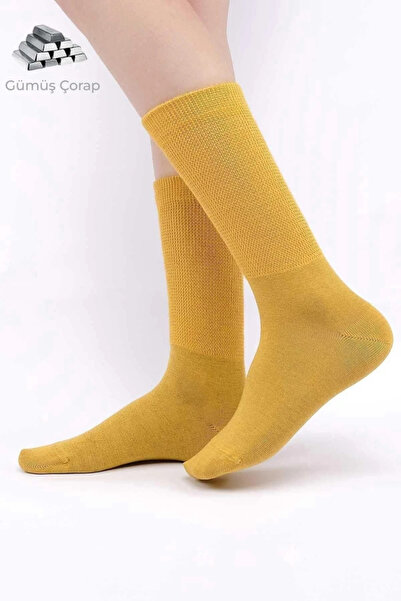 Mısırlı Women's 10% Silver Mineral Content Socks Yellow