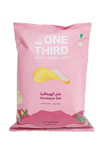 One Third رقائق البطاطس بملح الهيمالايا 125 جرام