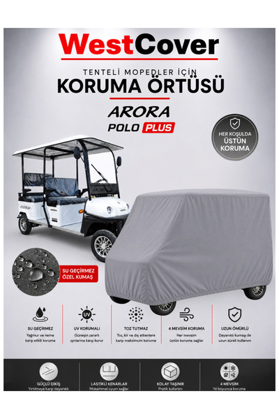 WestCover Arora Polo Plus Tenteli 4-Wheel Electric Moped Compatible Waterproo...