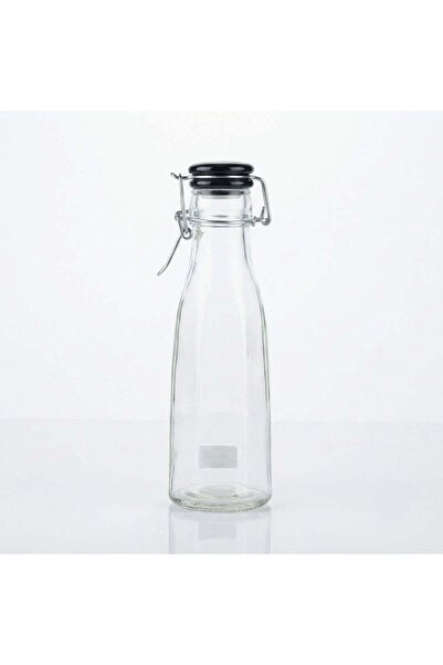 AKDC Glass Bottle With Swing-Top Clip Closure - 500 ml -Black