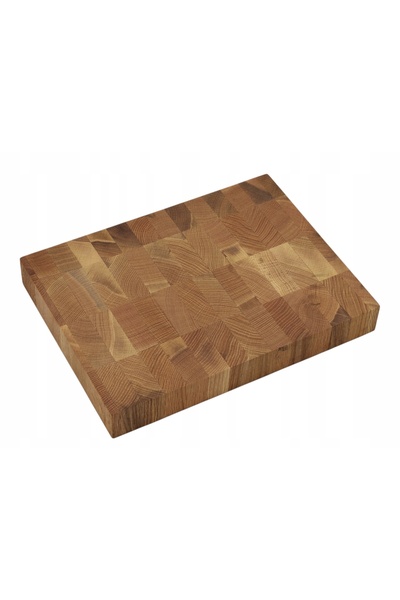 peewit Tocător din lemn masiv de stejar cu fibră verticală, uleiat, 32x24x4, ...