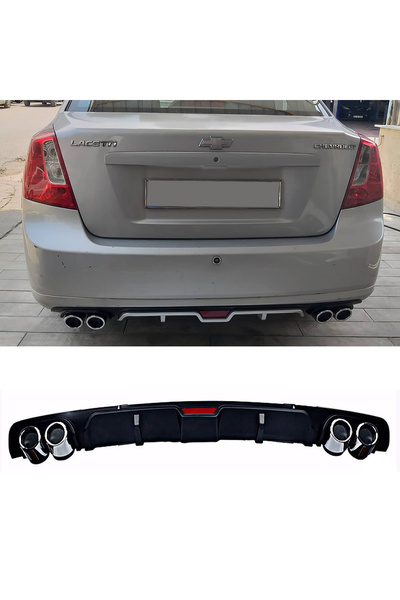 HasAkman Chevrolet Lacetti Sedan Siyah Difüzör 4 Krom Egzoz Görünümlü Difizör...