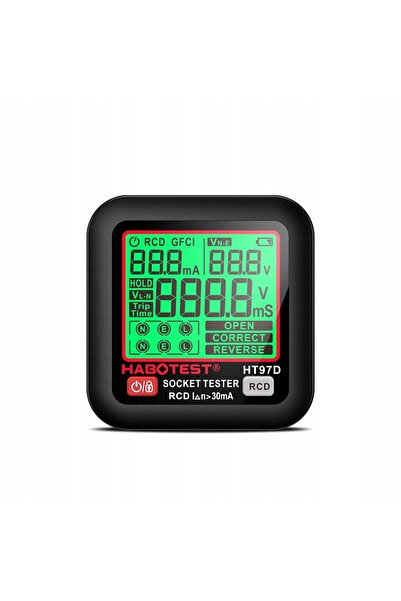 Habotest Tester de tensiune pentru priză electrică cu afișaj LCD