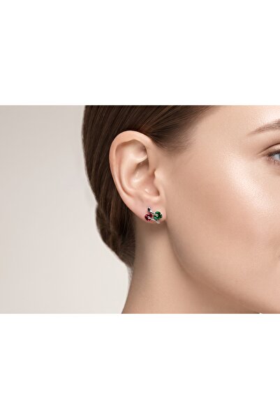 robel Elegant Crystal Leaf Stud Earrings – Fashion Earrings for Women