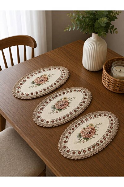 Yeshome Collection Σετ 3 τεμαχίων Μίνι Ράνερ Σενίλ 20 x 35 εκ.