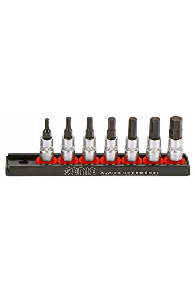 sonics Set de chei tubulare de 1/4 (solide/electrice), CALOWE, 7 piese, profi...