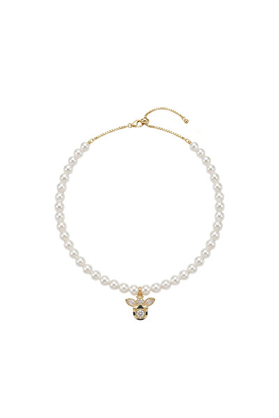 Charmist Steel Special Collection Ldylia Bee Pearl Choker Necklace