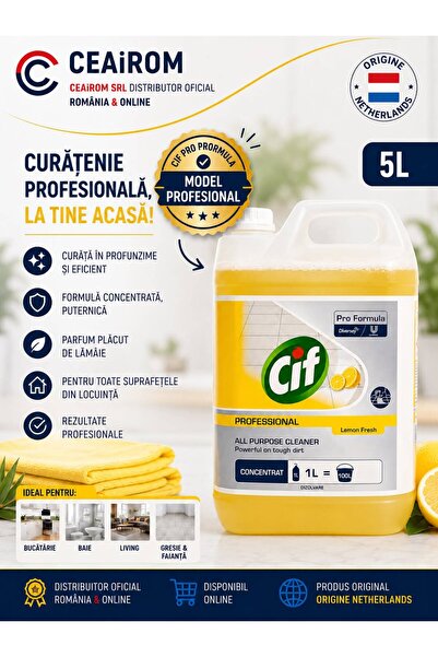 PRO FORMULA CIF PROFESSIONAL CONCENTRATED DETERGENT UNIVERSAL DEEP LEMON FLAV...