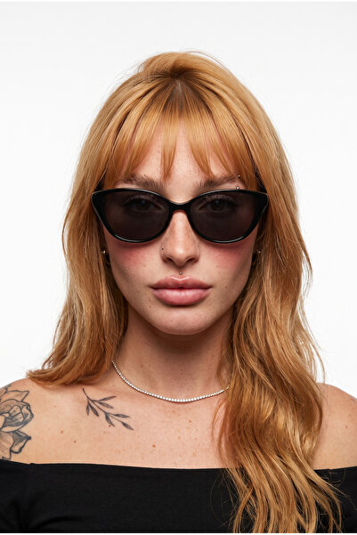 Houseofeyeris Savena Cat Eye Black Uv400 Sunglasses Women Vintage Stylish Thi...