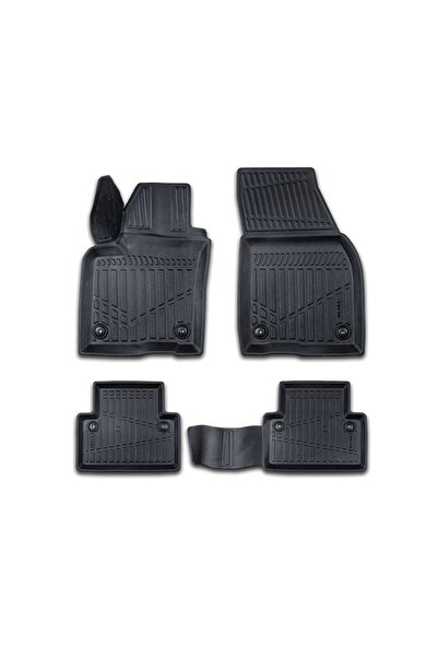 DELUXETUNING Set covorase auto cauciuc VOLVO S40 2004-2012, forma tavita 3D
