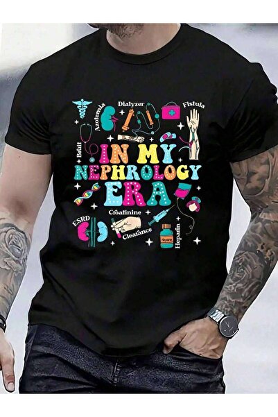 9TAY تي شيرت 100% قطن بطبعة "In My Nephrology Era Funny" للرجال والنساء، قمصا...