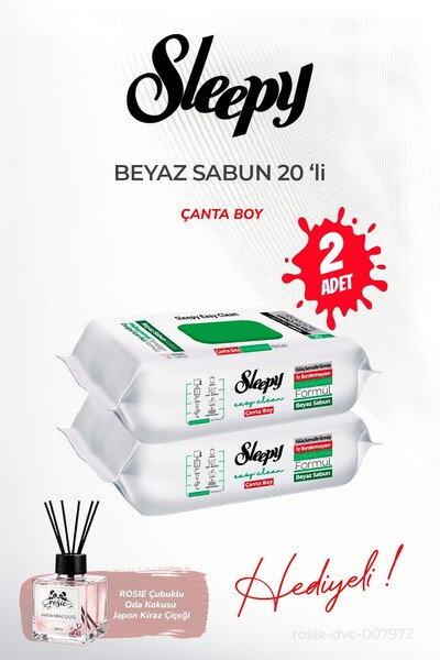 Sleepy 2-Pack of White Soap in Bag Size 20's and Rosie Room Fragrance